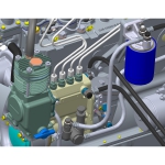 How to install fuel flow meter on diesel engine