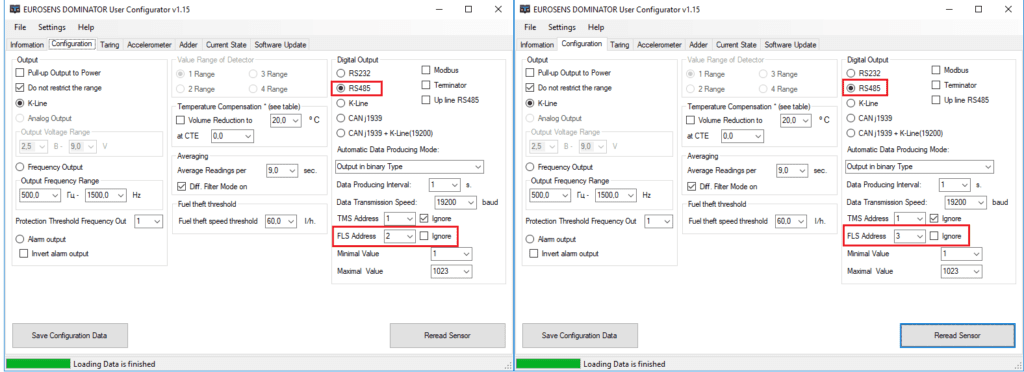 Configuration FLS
